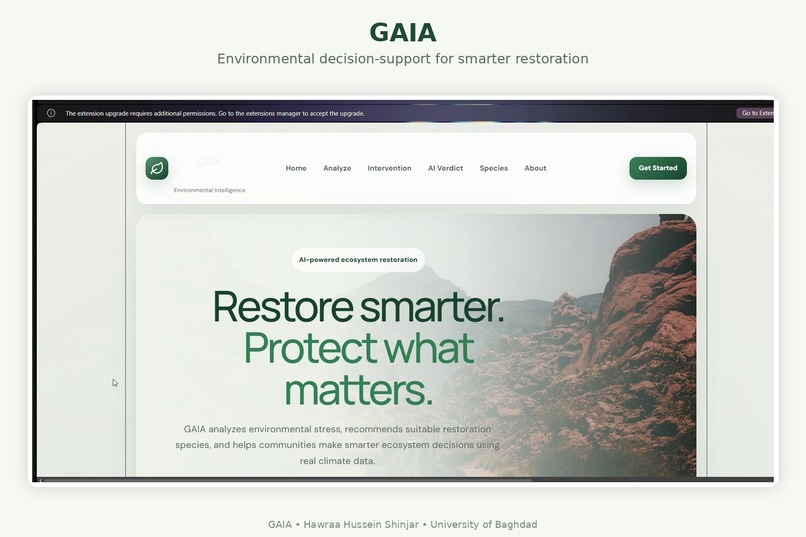 GAIA: Smart Environmental Decision Support – screenshot 1