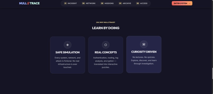 NULL-TRACE – screenshot 1