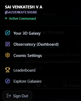 CommitCosmos – screenshot 1