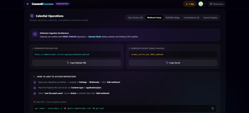 CommitCosmos – screenshot 4