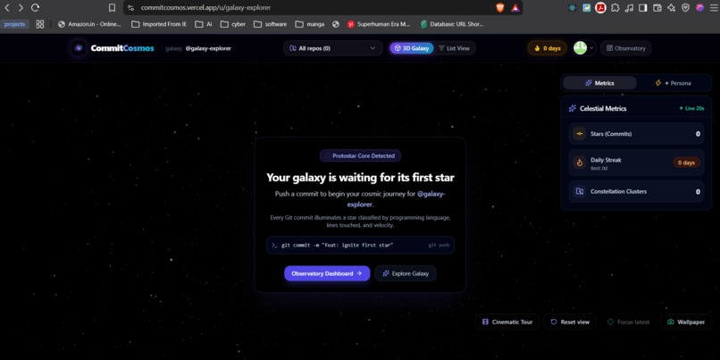CommitCosmos – screenshot 5