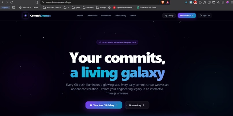 CommitCosmos – screenshot 7