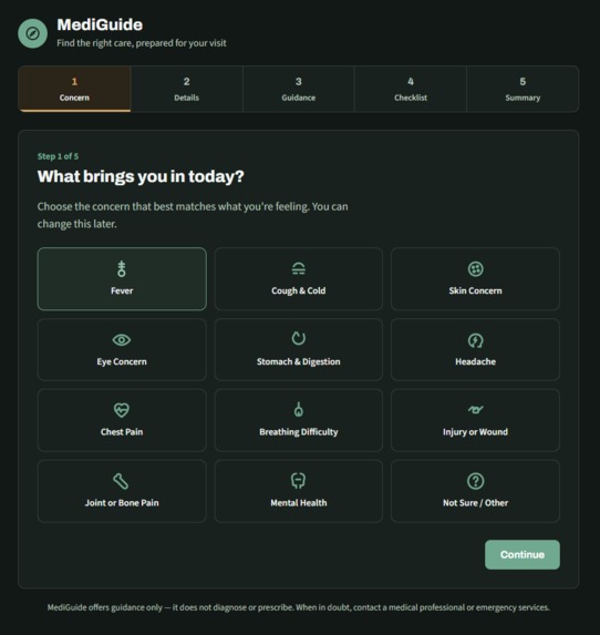 MediGuide – screenshot 1