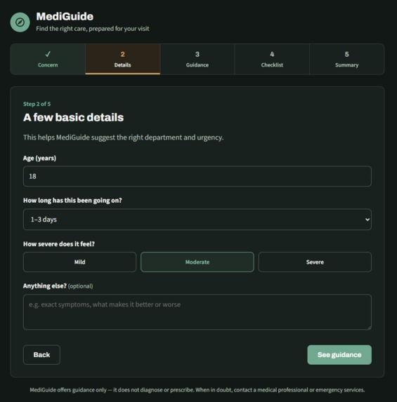 MediGuide – screenshot 2