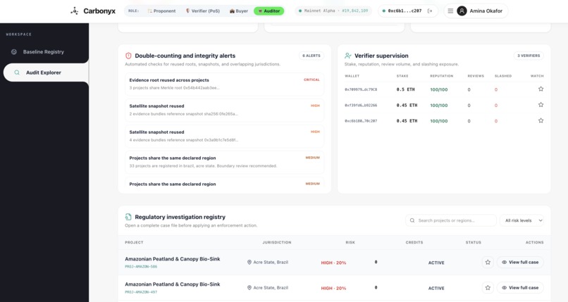 Carbonyx: AI & Web3 Carbon Credit Protocol – screenshot 9