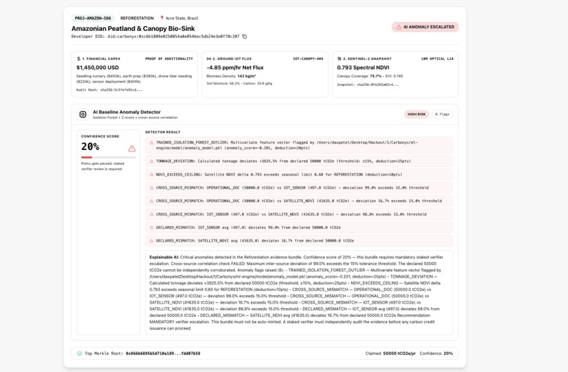 Carbonyx: AI & Web3 Carbon Credit Protocol – screenshot 13