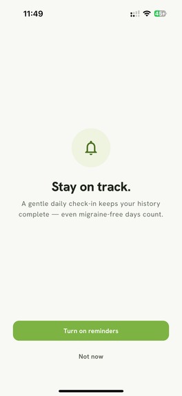 Migraine Tracker – MiGi – screenshot 2