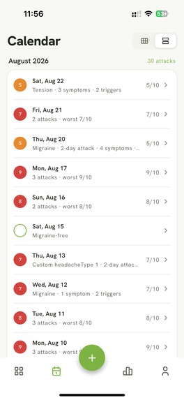 Migraine Tracker – MiGi – screenshot 17