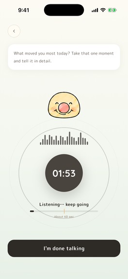 Kimocchi - Voice Mood Tracker – screenshot 4