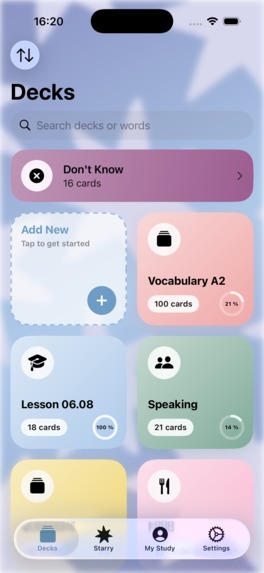 StarryWords: Learn Languages – screenshot 1