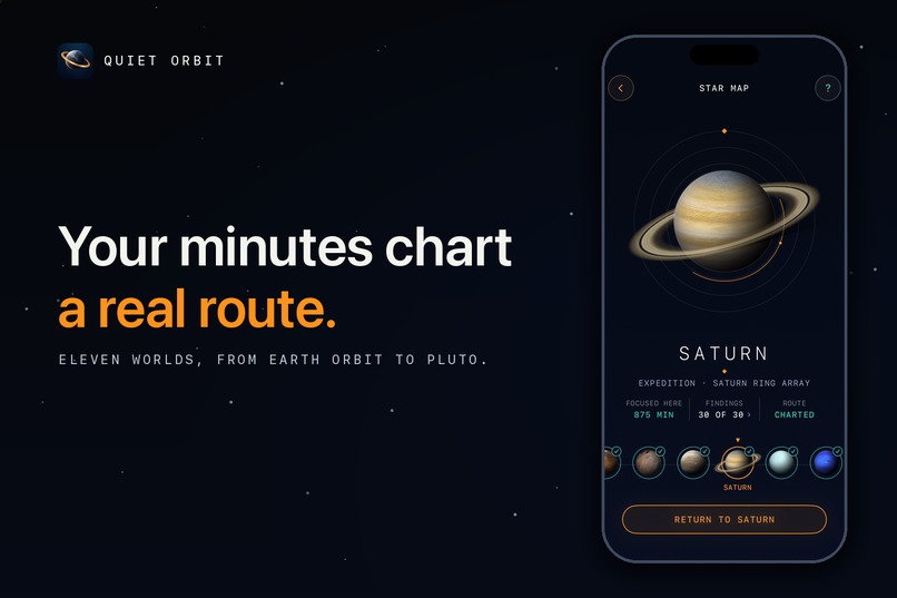 Quiet Orbit: Focus Timer and App Blocker – screenshot 3