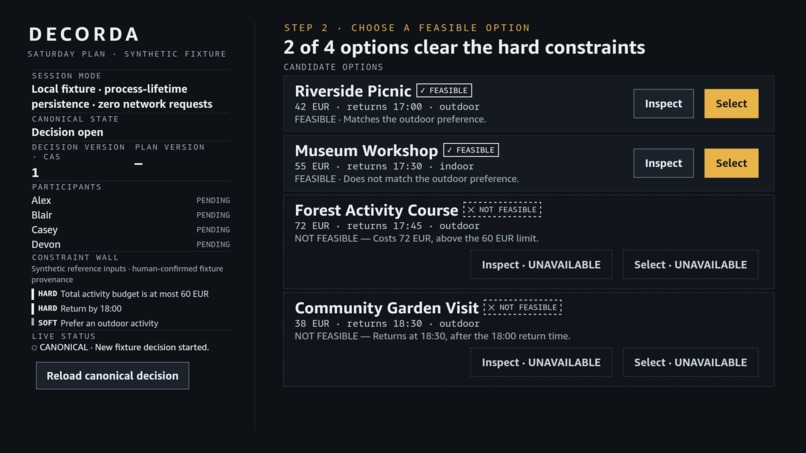 DECORDA – screenshot 1