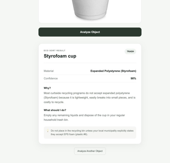 EcoSortAI – screenshot 3