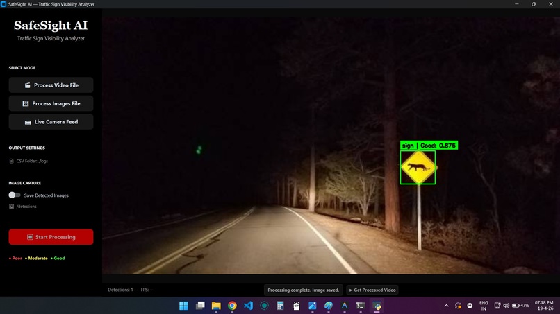 SafeSight AI — Traffic Sign Visibility Analyzer – screenshot 2