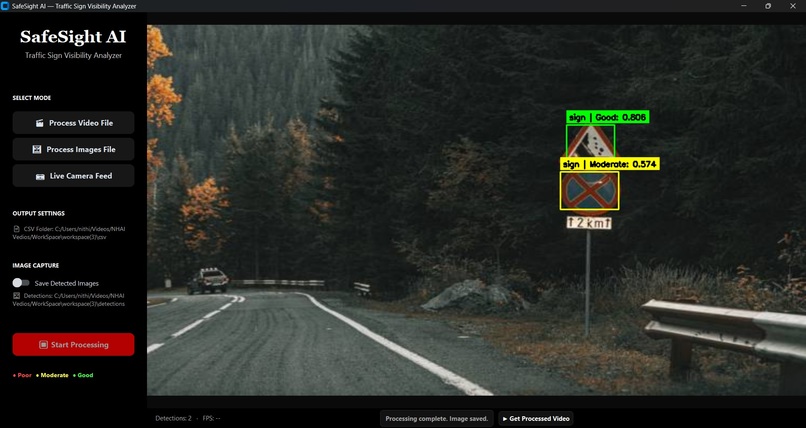 SafeSight AI — Traffic Sign Visibility Analyzer – screenshot 4