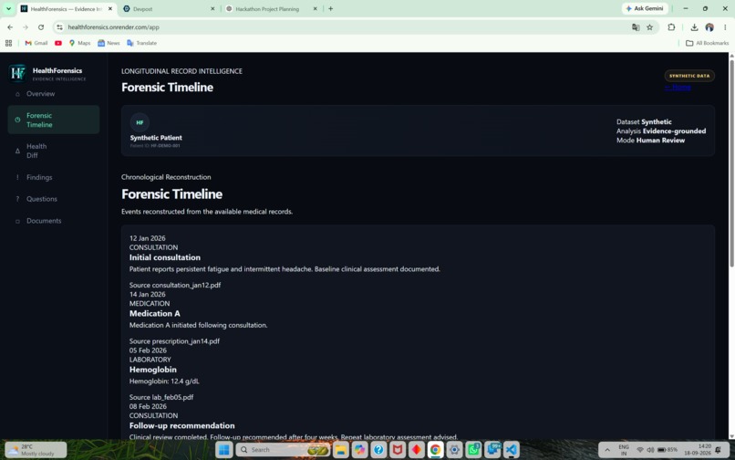 HealthForensics – screenshot 3