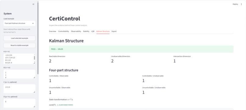 CertiControl – screenshot 1