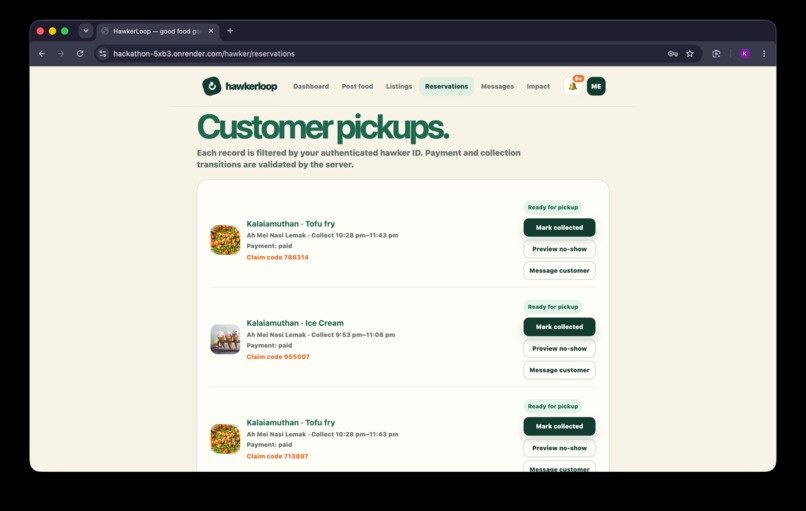 HawkerLoop Rescue (Theme: Eco-Friendly & Sustainability)  – screenshot 6