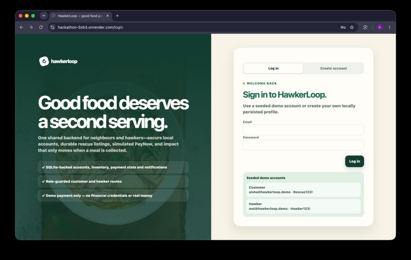HawkerLoop Rescue (Theme: Eco-Friendly & Sustainability)  – screenshot 8