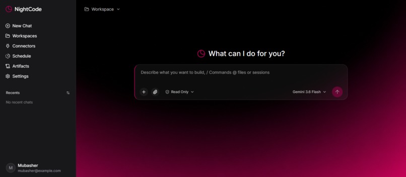 NightCode — AI Agent Harness – screenshot 2