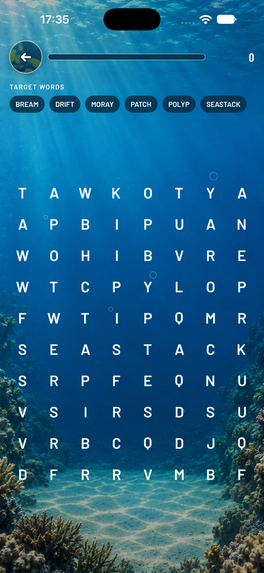 Scubaword – screenshot 2