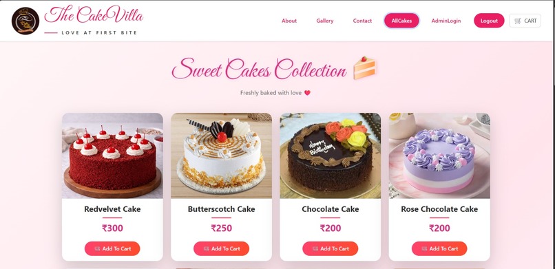 CakeVilla: AI-Powered Bakery Web – screenshot 5