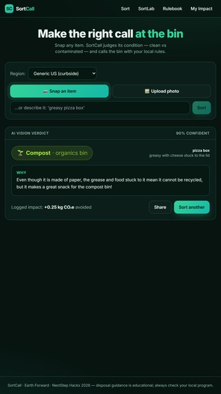 SortCall – screenshot 1