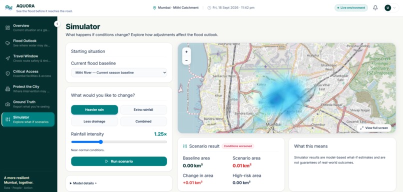 AQUORA — Urban Flood Intelligence & Response Platform – screenshot 8