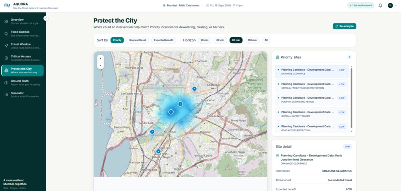 AQUORA — Urban Flood Intelligence & Response Platform – screenshot 5