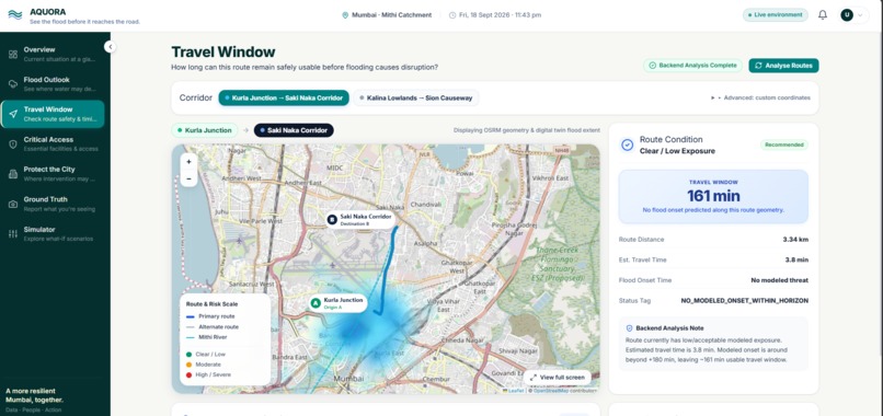 AQUORA — Urban Flood Intelligence & Response Platform – screenshot 6