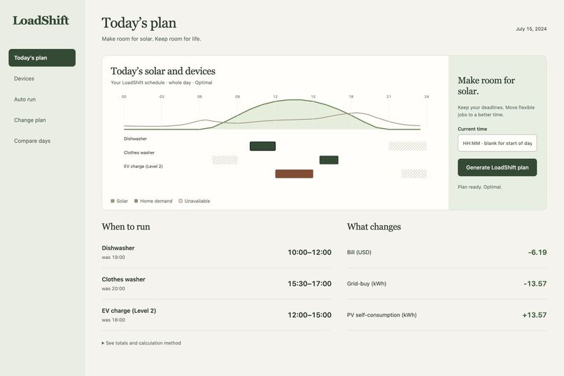 LoadShift – screenshot 1
