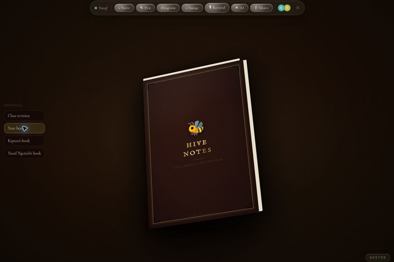 Hivenotes: collaborative lecture intelligence – screenshot 1