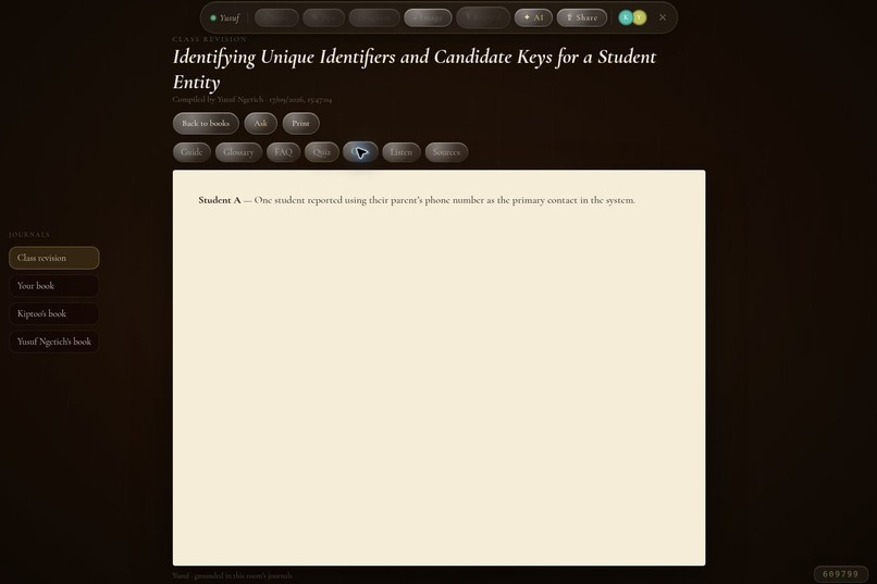 Hivenotes: collaborative lecture intelligence – screenshot 2