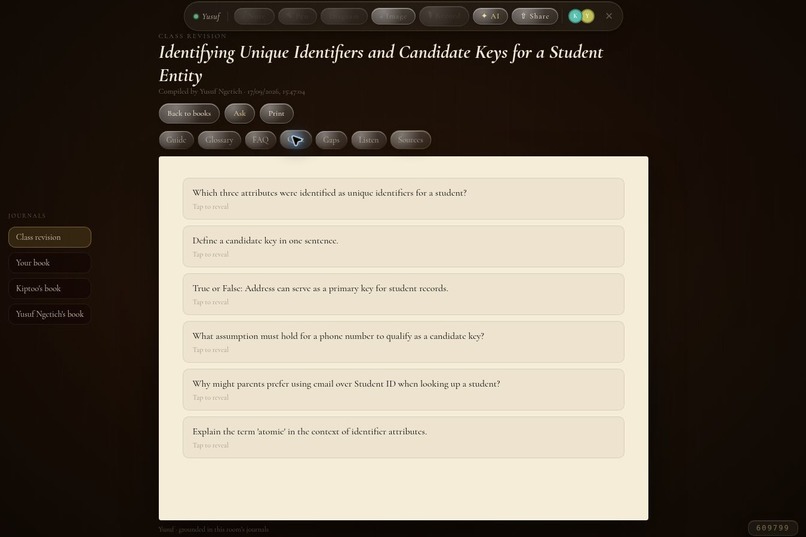 Hivenotes: collaborative lecture intelligence – screenshot 5