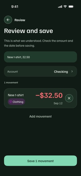Cuentio: AI Expense Tracker – screenshot 3