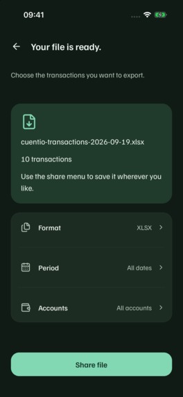 Cuentio: AI Expense Tracker – screenshot 8