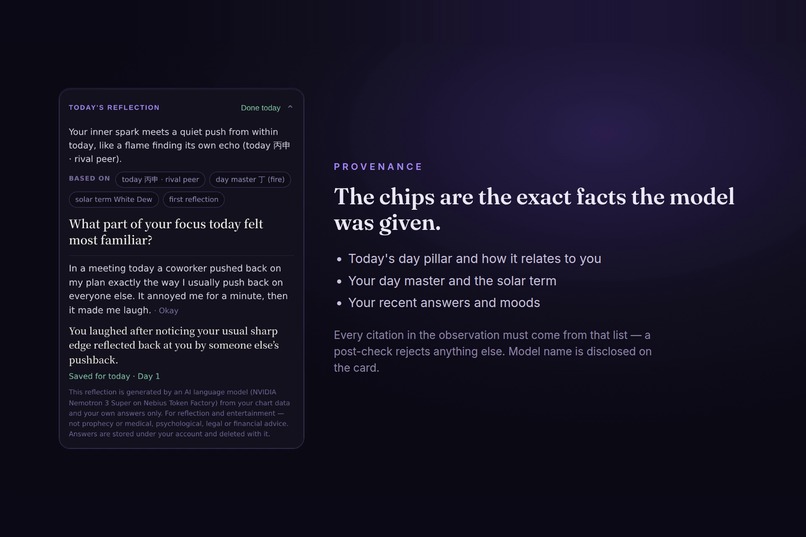 Saju Today — Today's Reflection – screenshot 1
