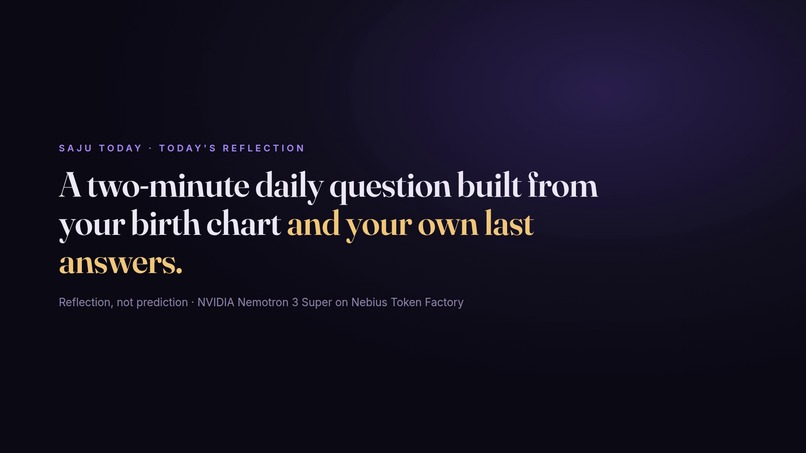 Saju Today — Today's Reflection – screenshot 3