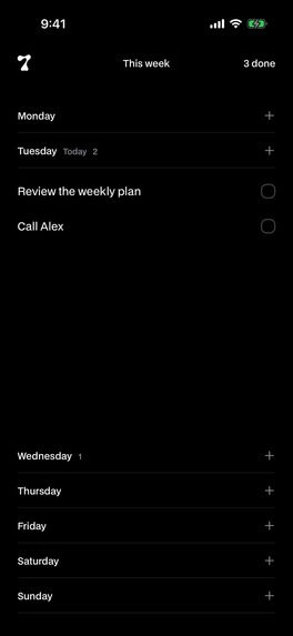 7ODAY: Your week, one board – screenshot 5