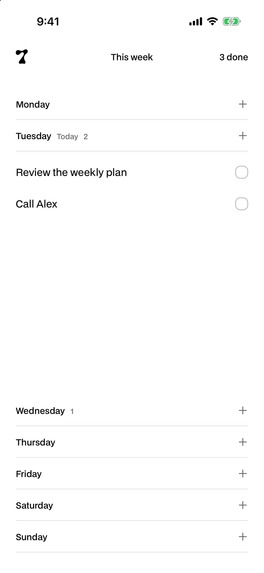 7ODAY: Your week, one board – screenshot 6