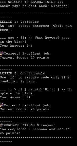 SyntaxTutor – screenshot 1