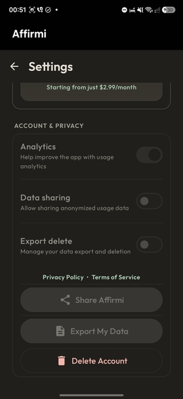 Affiirmi – screenshot 3