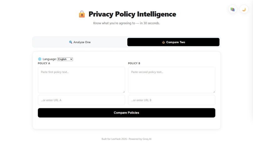 Privacy Policy Intelligence – screenshot 1
