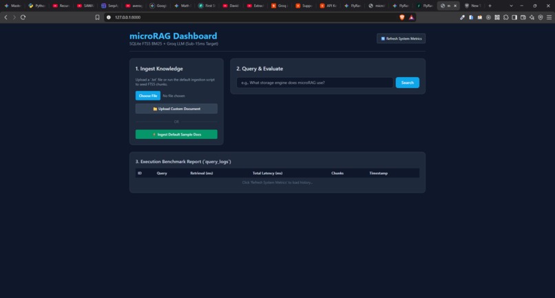 microRAG – screenshot 1