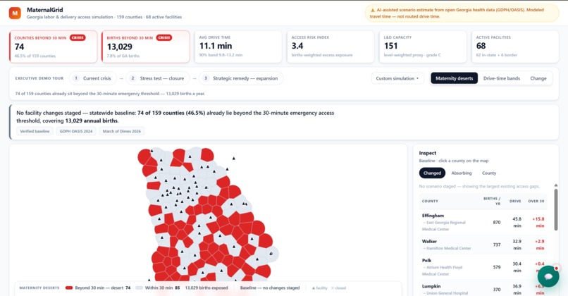 MaternalGrid – screenshot 1