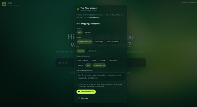 Aisle – screenshot 2