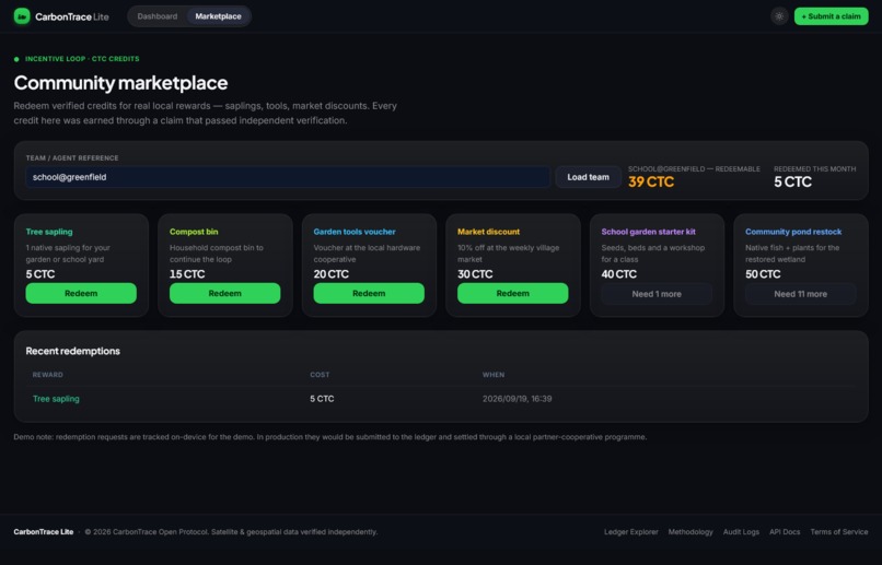 CarbonTrace-Lite – screenshot 3