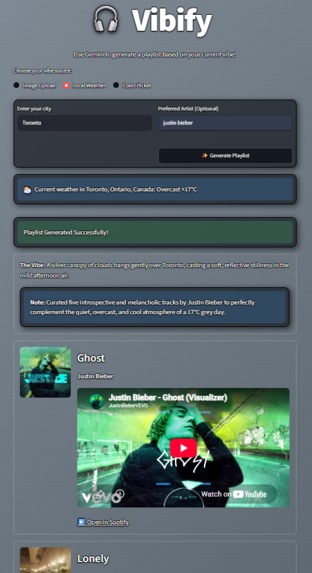 Vibify – screenshot 1