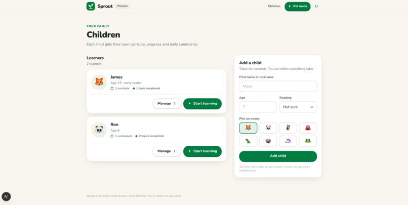 Sprout – screenshot 1