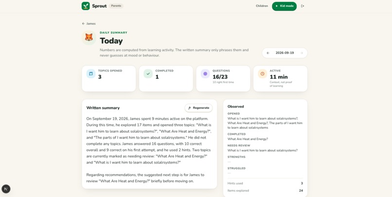 Sprout – screenshot 2